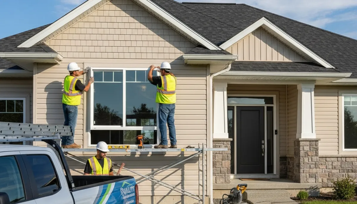 Professional window replacement by vinyl siding experts in Indianapolis, IN